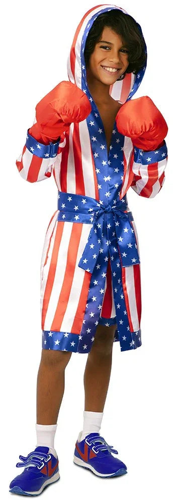 Disfraz de Boxeador Americano para Niño Boxeadores EuroCarnavales